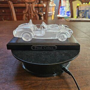 Vintage Mikasa Ford Cobra Lead Crystal Glass Display